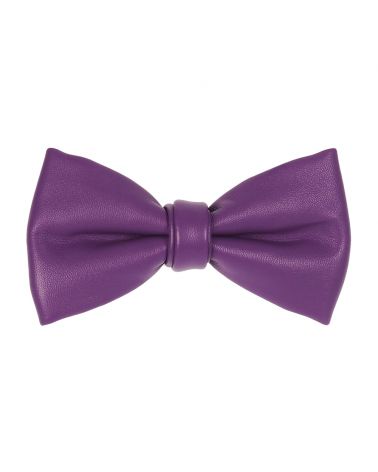 Noeud Papillon Simili cuir Violet