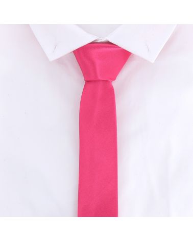 Cravate Slim Rose vif