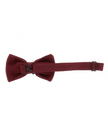 Noeud Papillon Tricot Bordeaux