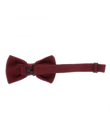 Noeud Papillon Tricot Bordeaux