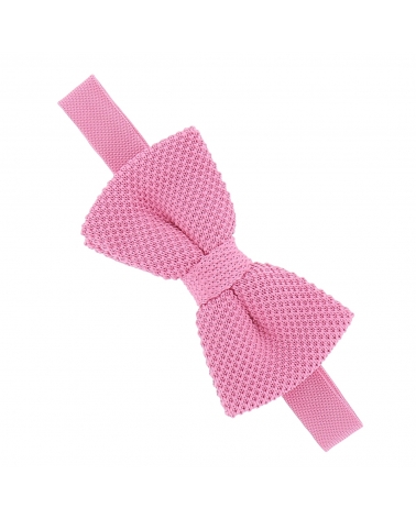 Noeud Papillon Tricot Rose