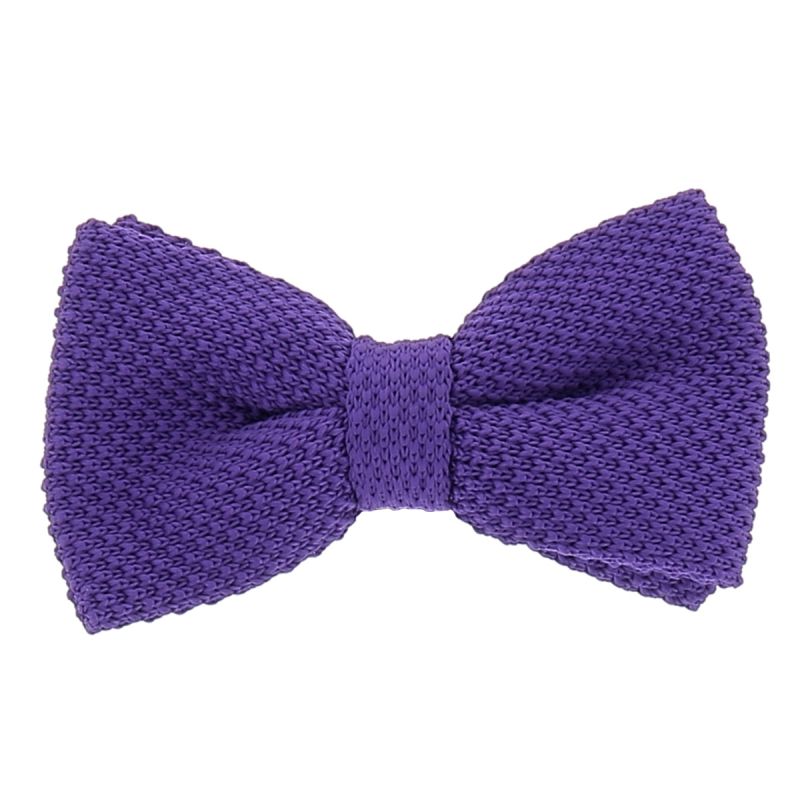 Noeud Papillon Tricot Violet clair