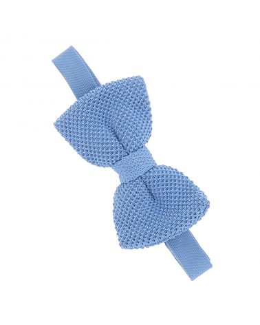 Noeud Papillon Tricot Bleu ciel
