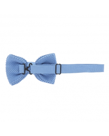 Noeud Papillon Tricot Bleu ciel