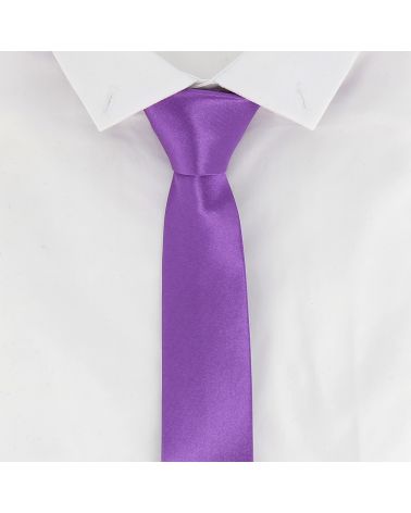 Cravate Slim Violet clair