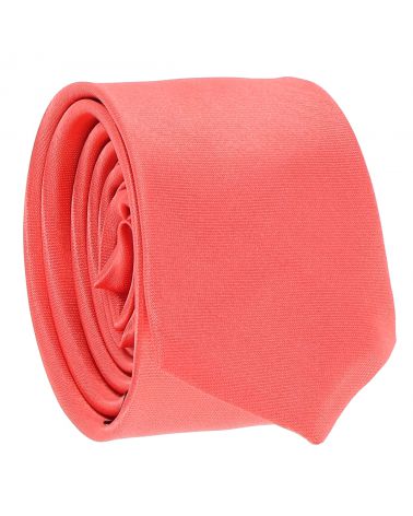 Cravate Slim Corail