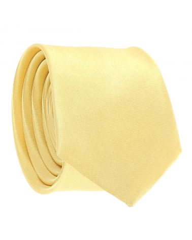 Cravate Slim Jaune pale