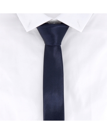 Cravate Slim Bleu marine