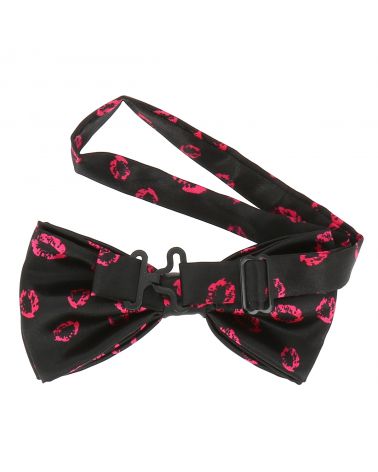 Noeud Papillon Noir Bisous