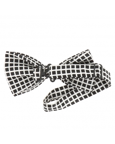 Noeud Papillon Noir et Blanc à Carreaux