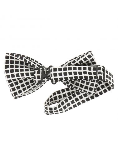 Noeud Papillon Noir et Blanc à Carreaux