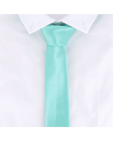 Cravate Slim Vert d'eau