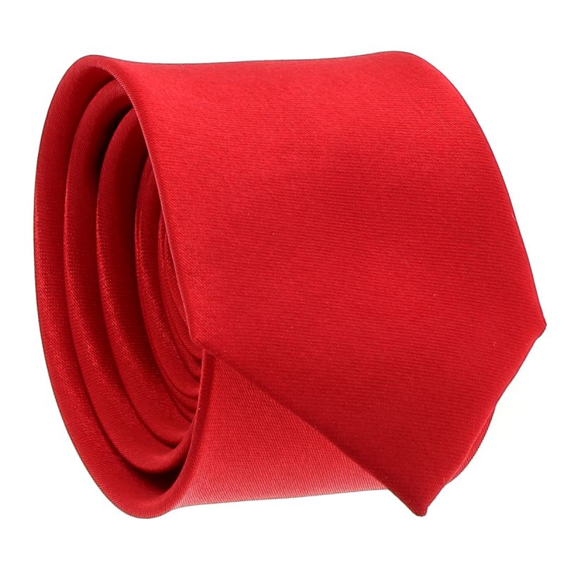 Cravate Slim Rouge intense