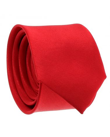 Cravate Slim Rouge intense