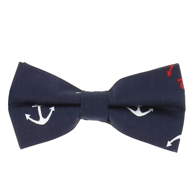 Noeud Papillon Coton Encres Bleu marine