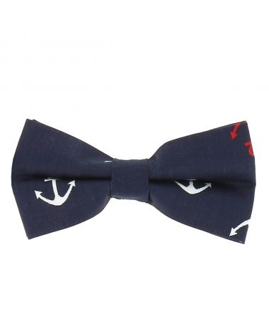 Noeud Papillon Coton Encres Bleu marine