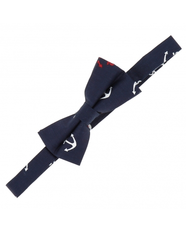 Noeud Papillon Coton Encres Bleu marine