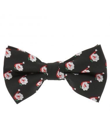 Noeud Papillon Père Noël noir