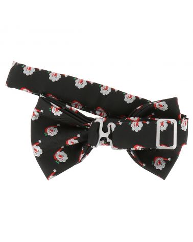 Noeud Papillon Père Noël noir