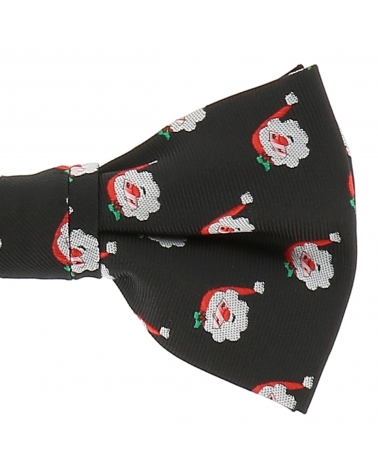 Noeud Papillon Père Noël noir