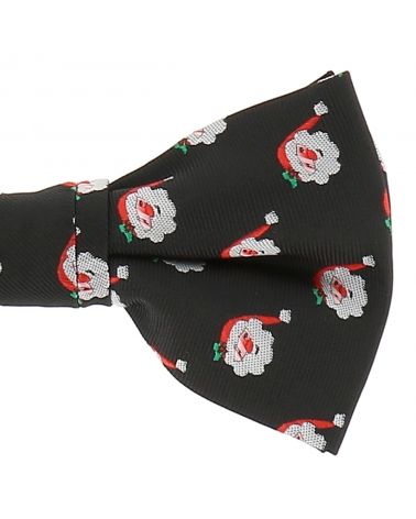 Noeud Papillon Père Noël noir