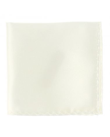 Pochette Costume Blanc Ivoire