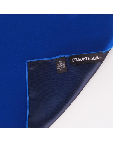 Pochette Costume Bleu roi Premium