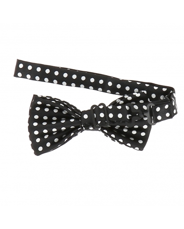 Noeud Papillon Enfant Pois Noir et Blanc