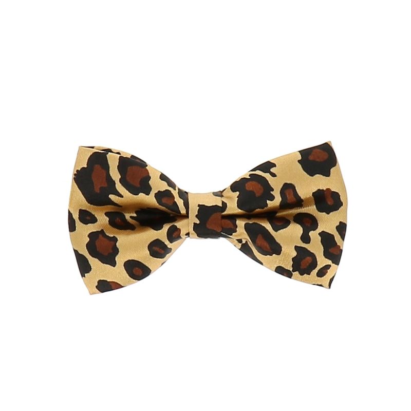 Noeud Papillon Enfant Léopard Doré
