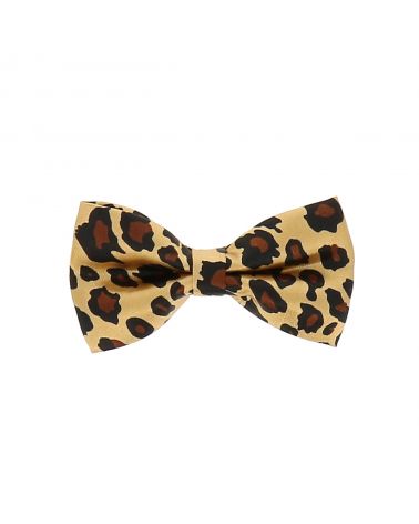 Noeud Papillon Enfant Léopard Doré