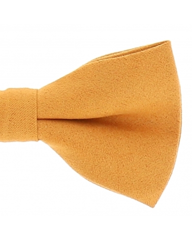 Noeud Papillon Jaune moutarde Suédine