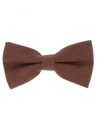 Noeud Papillon Marron clair Suédine