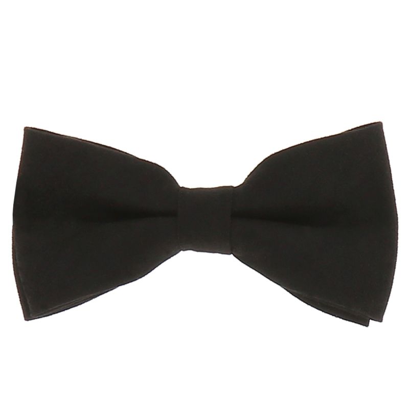 Noeud Papillon Noir Suédine