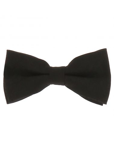 Noeud Papillon Noir Suédine