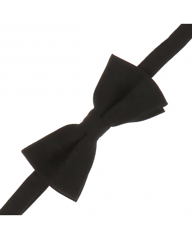 Noeud Papillon Noir Suédine