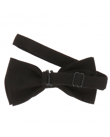 Noeud Papillon Noir Suédine