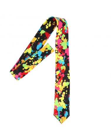 Cravate Eclaboussure Multicolore