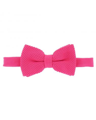 Noeud Papillon Tricot Rose fushia