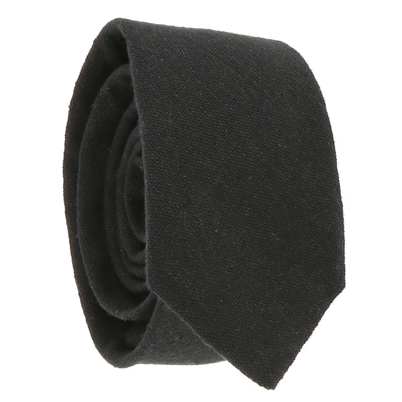 Cravate Coton Noire