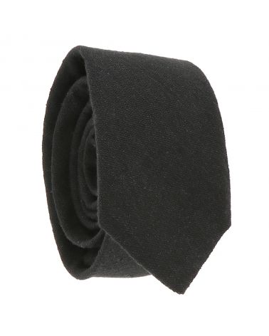 Cravate Coton Noire