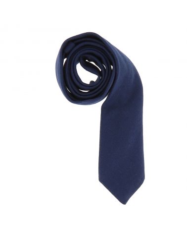 Cravate Coton Bleu marine
