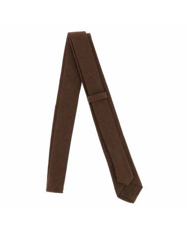 Cravate Coton Marron