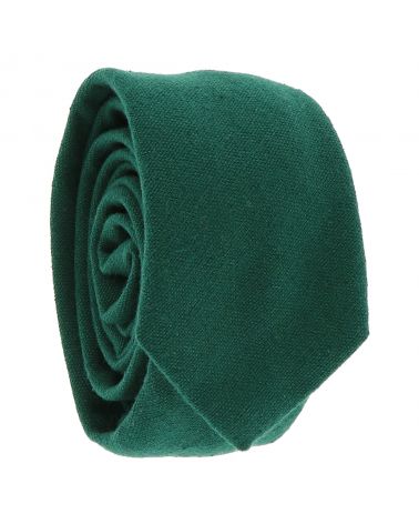 Cravate Coton Vert foncé