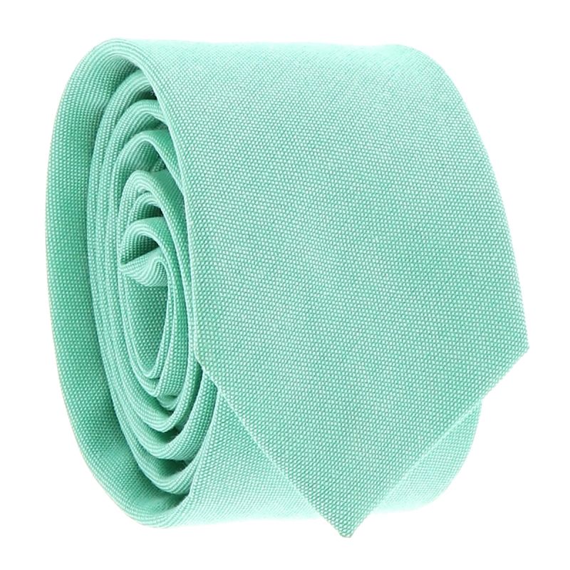 Cravate Coton Vert d'eau
