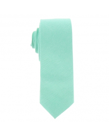 Cravate Coton Vert d'eau
