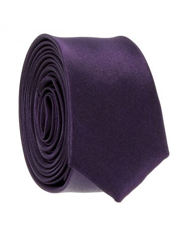 Cravate Extra Slim Violet 3cm