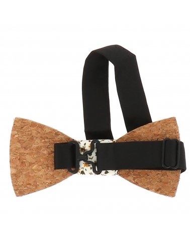 Noeud Papillon Homme en Liège Thème Floral Bohème