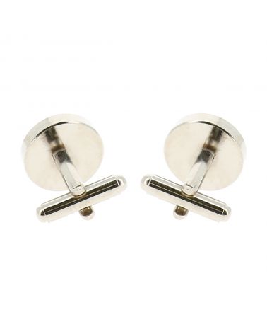 Boutons de manchette Liberty bleu pour costume de marié