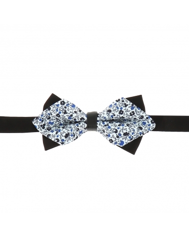 Noeud Papillon Pointu Liberty Bleu