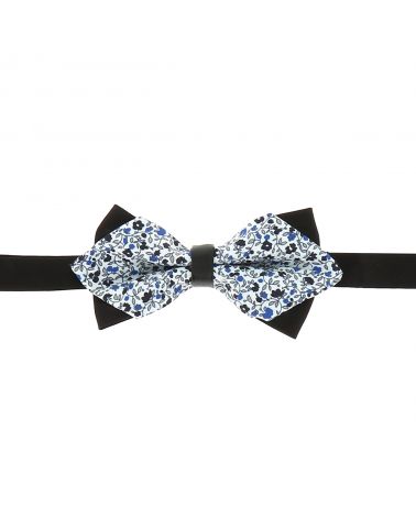 Noeud Papillon Pointu Liberty Bleu